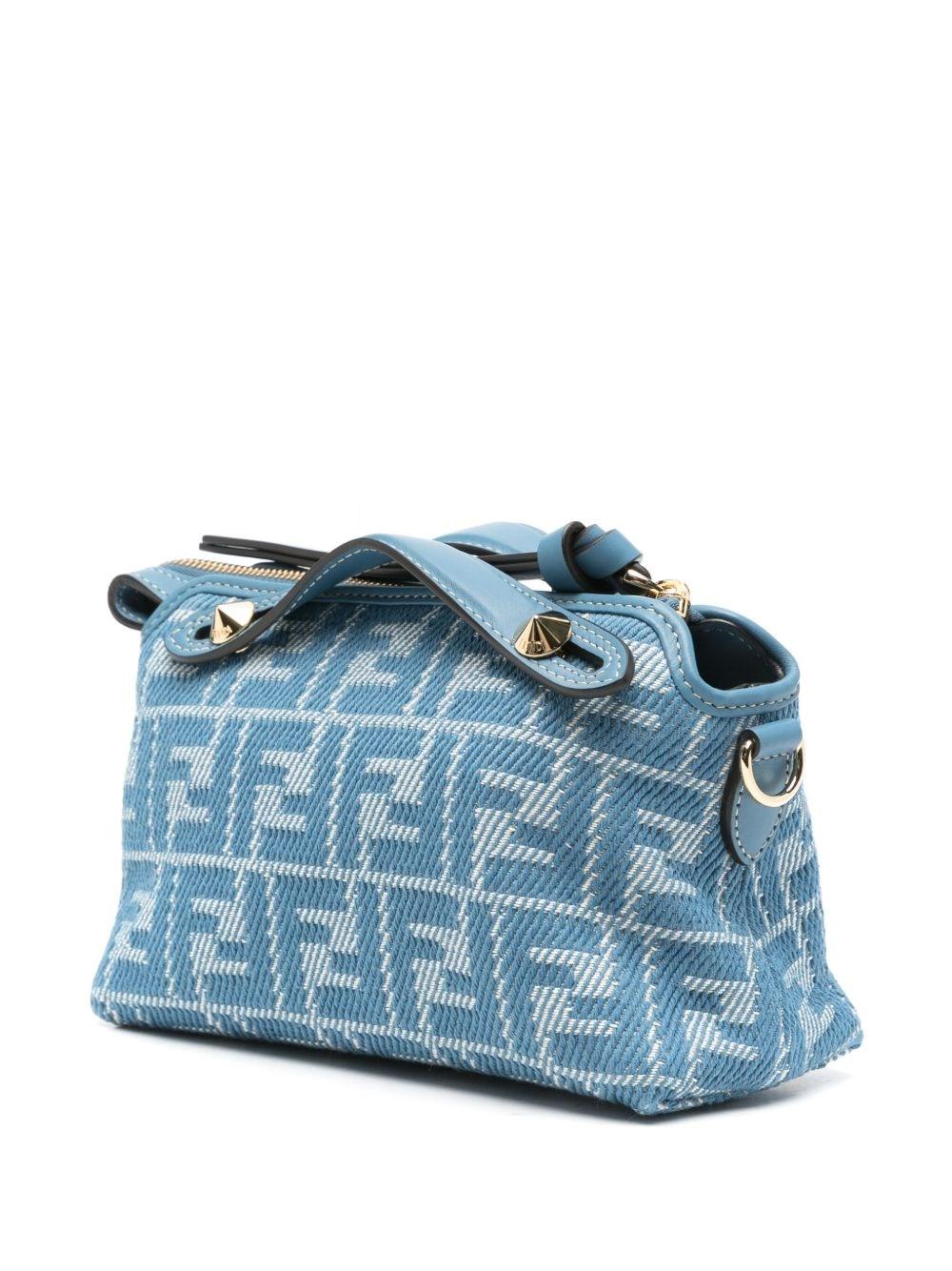 トートバッグ FENDI Powder Blue Leather Mini By The Way Handbag Fendi By The Way Mini Leather Handbag in Blue | Lyst