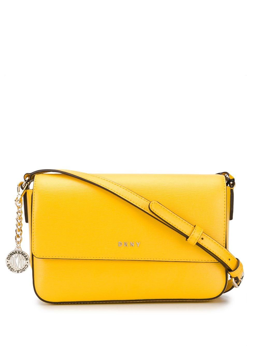 Shadow Deplete nobody DKNY Bryant Leather Crossbody Bag in Yellow | Lyst