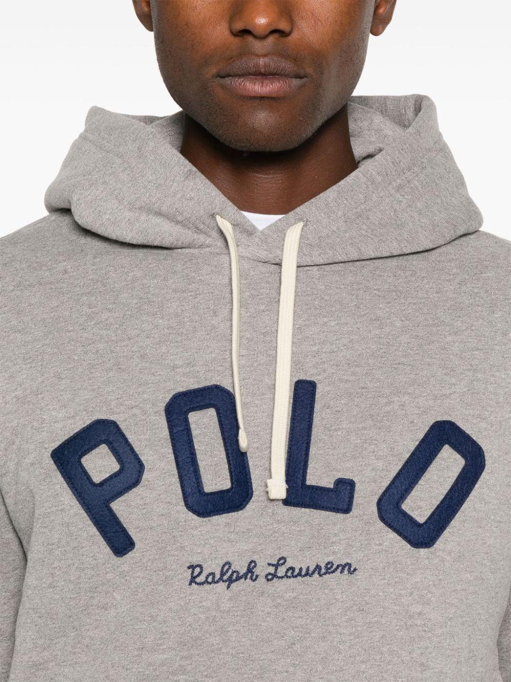 Polo Ralph Lauren Heather Cotton Blend Hoodie in Grey for Men Lyst Canada
