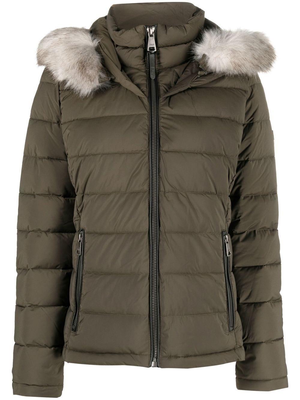 DKNY Thistle Puffer Jacket in Green Lyst