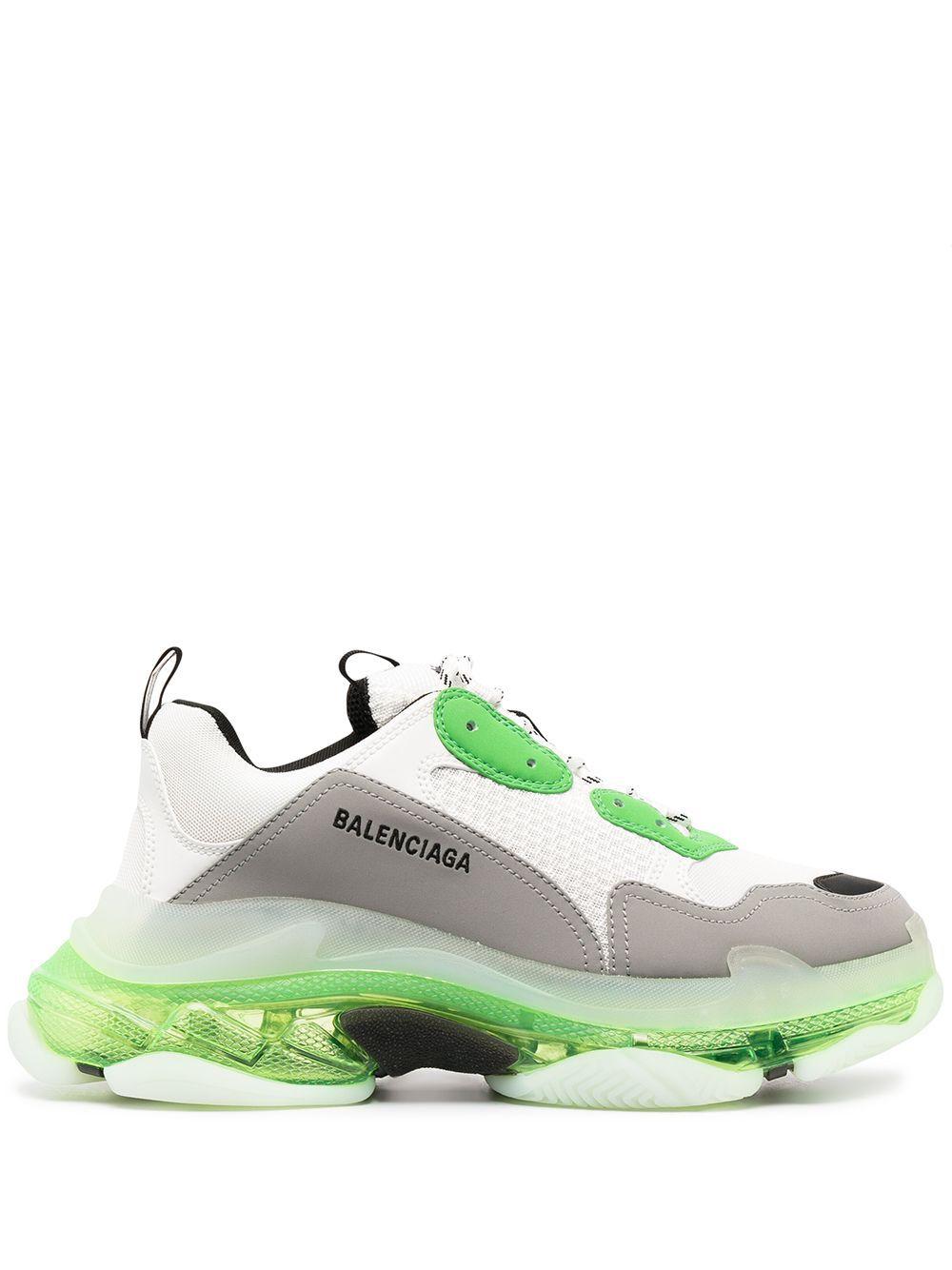 Balenciaga Sneakers White in Green for Men | Lyst