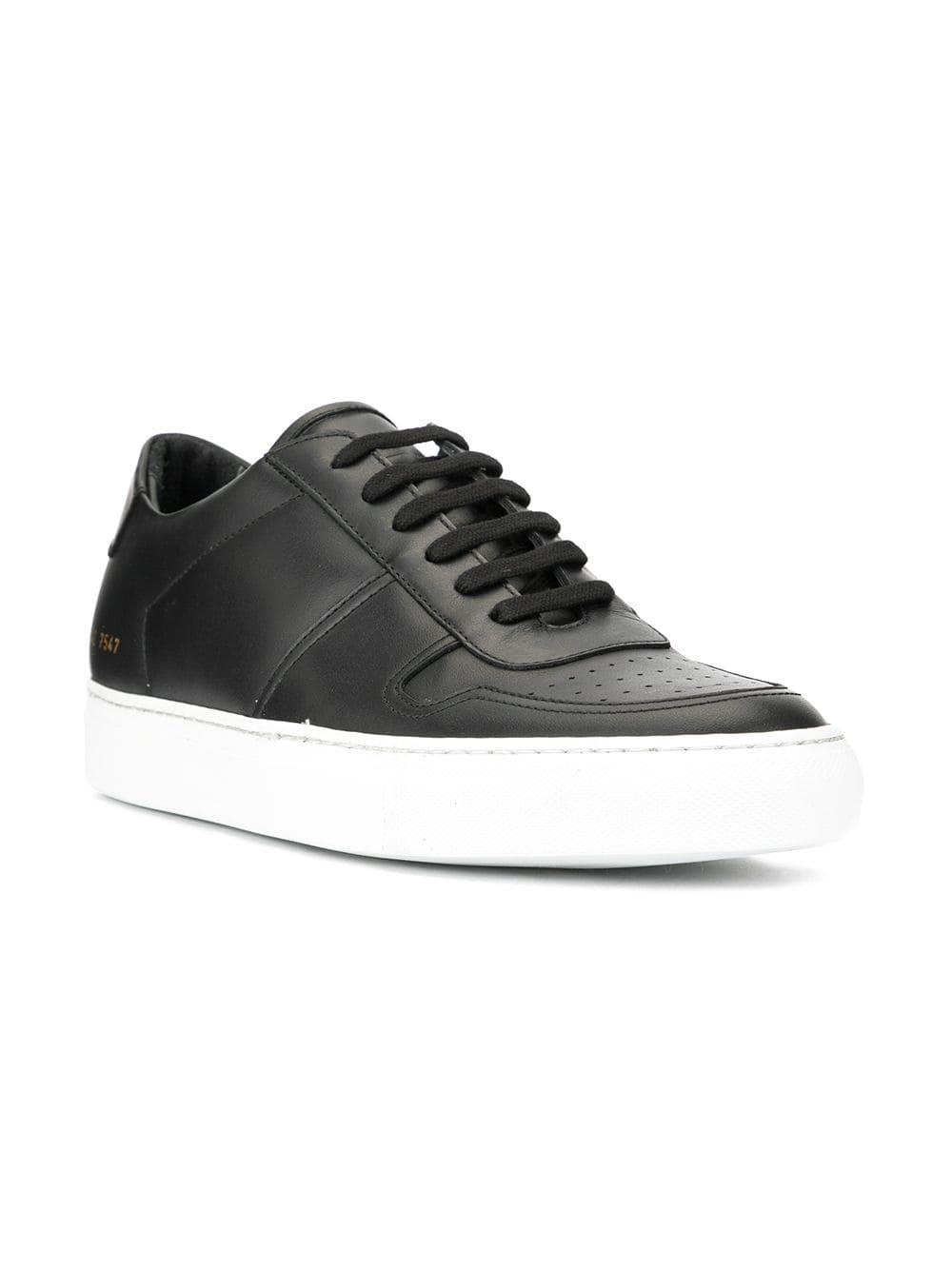 Common Projects Leather Bball Low Sneakers in Black for Men - Lyst
