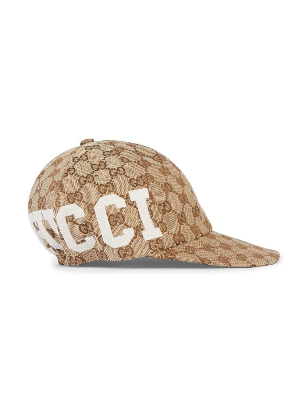 Gucci GG Cotton Canvas Baseball Hat in Natural for Men | Lyst
