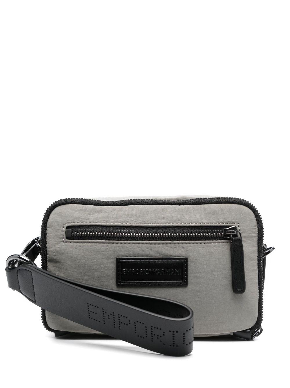 Emporio Armani Nylon Crossbody Bag in Gray for Men