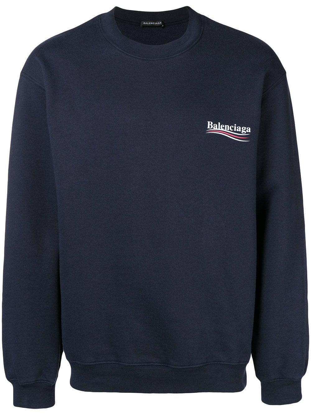 BALENCIAGA sweatshirt with Political Campaign logo  Black  Balenciaga  sweater 682019TMVE6 online on GIGLIOCOM