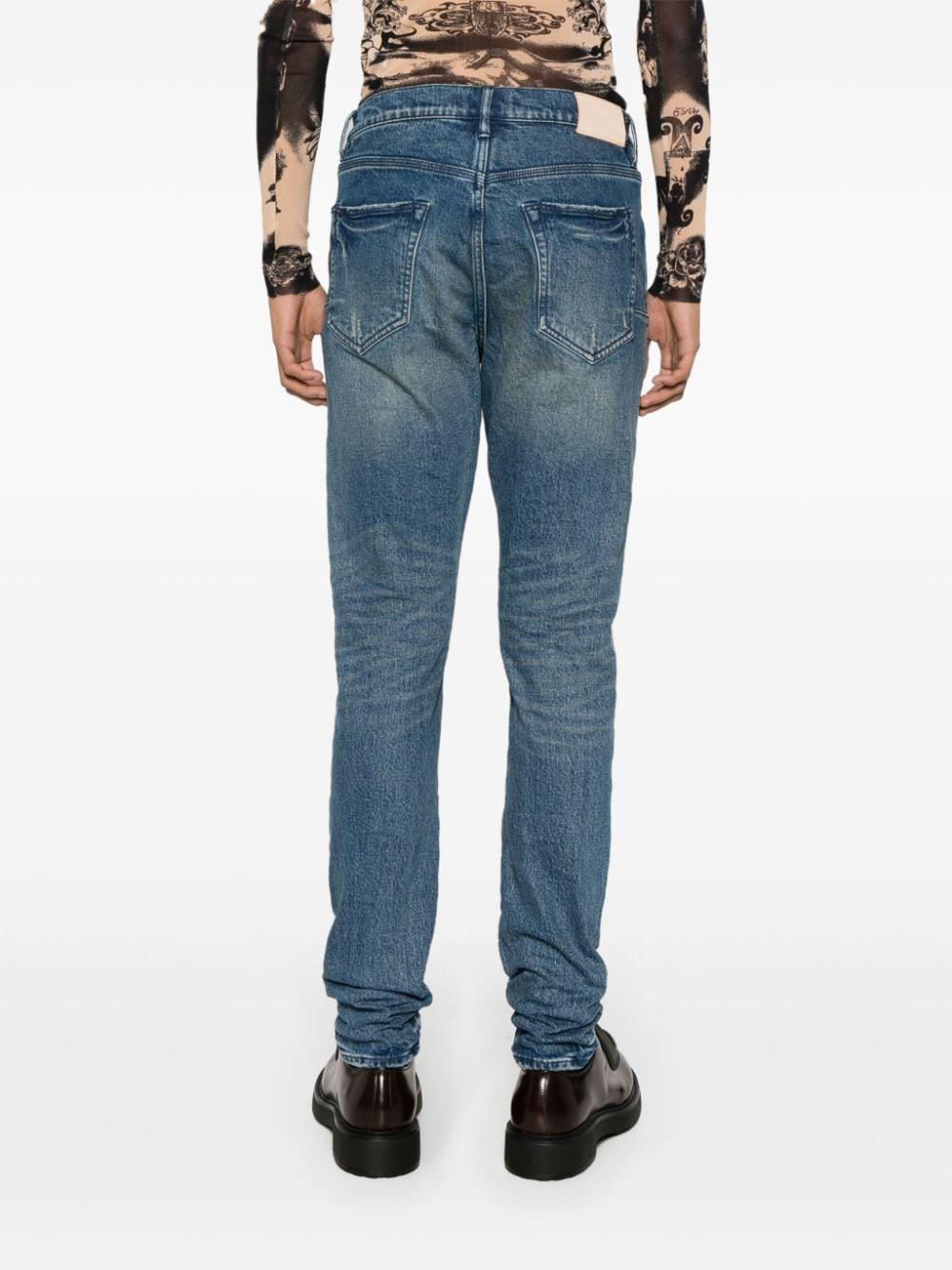 Purple Brand Jeans Mens Slim Fit Low Rise P001 Blue $295 Size 36/32