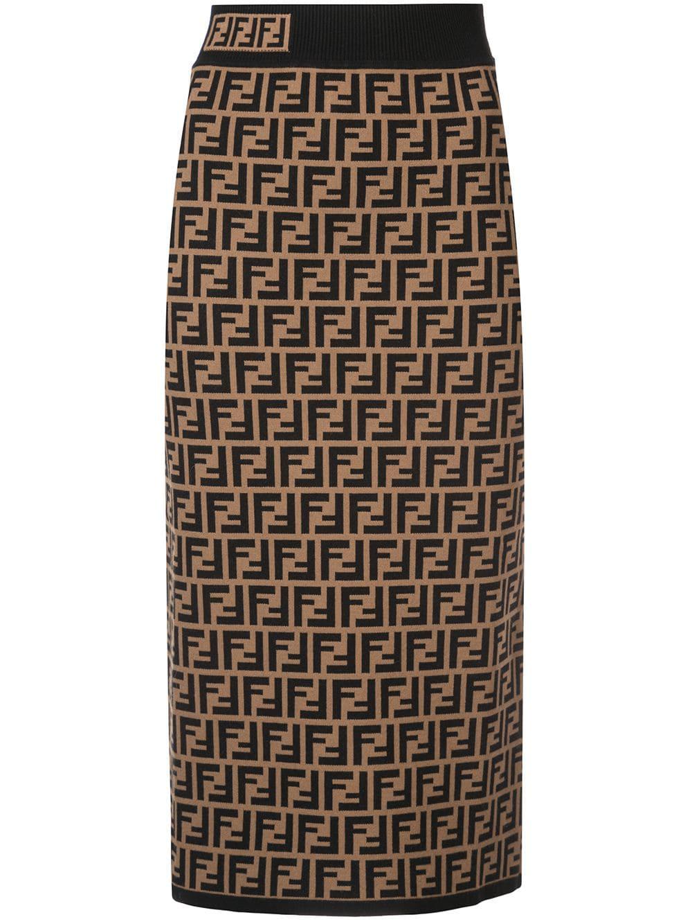 スカート FENDI Multicolor Wool Mini Skirt Fendi Multicolor Wool Mini Skirt | italist