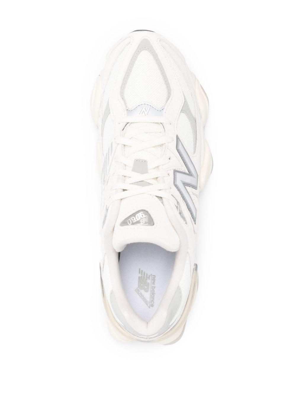 New Balance Logo-patch Panelled Sneakers in White for Men | Lyst