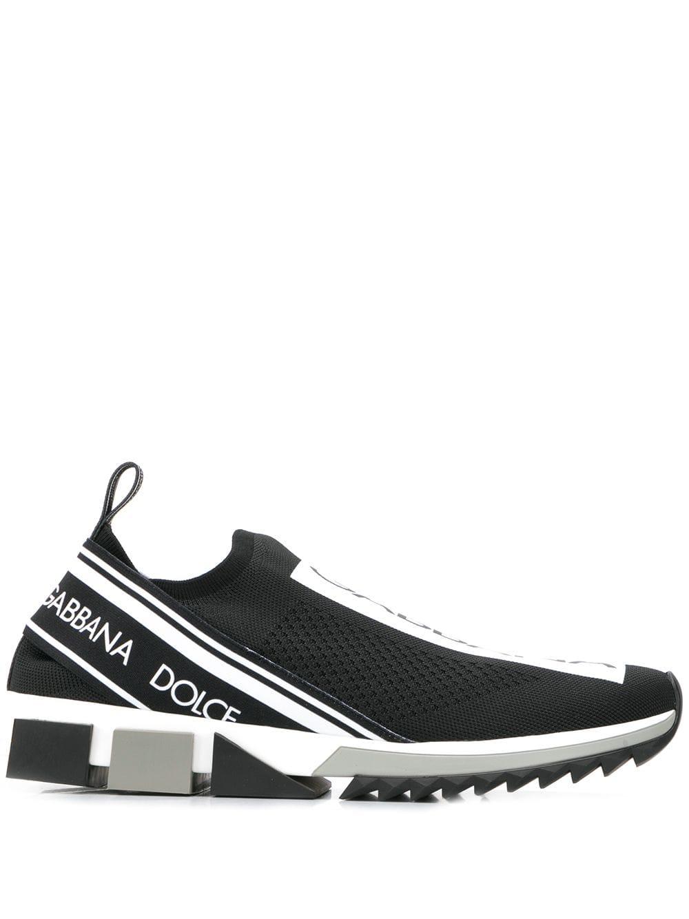 Dolce & Gabbana Logo Printed Sneakers in Black (White) for Men - Save 52% -  Lyst