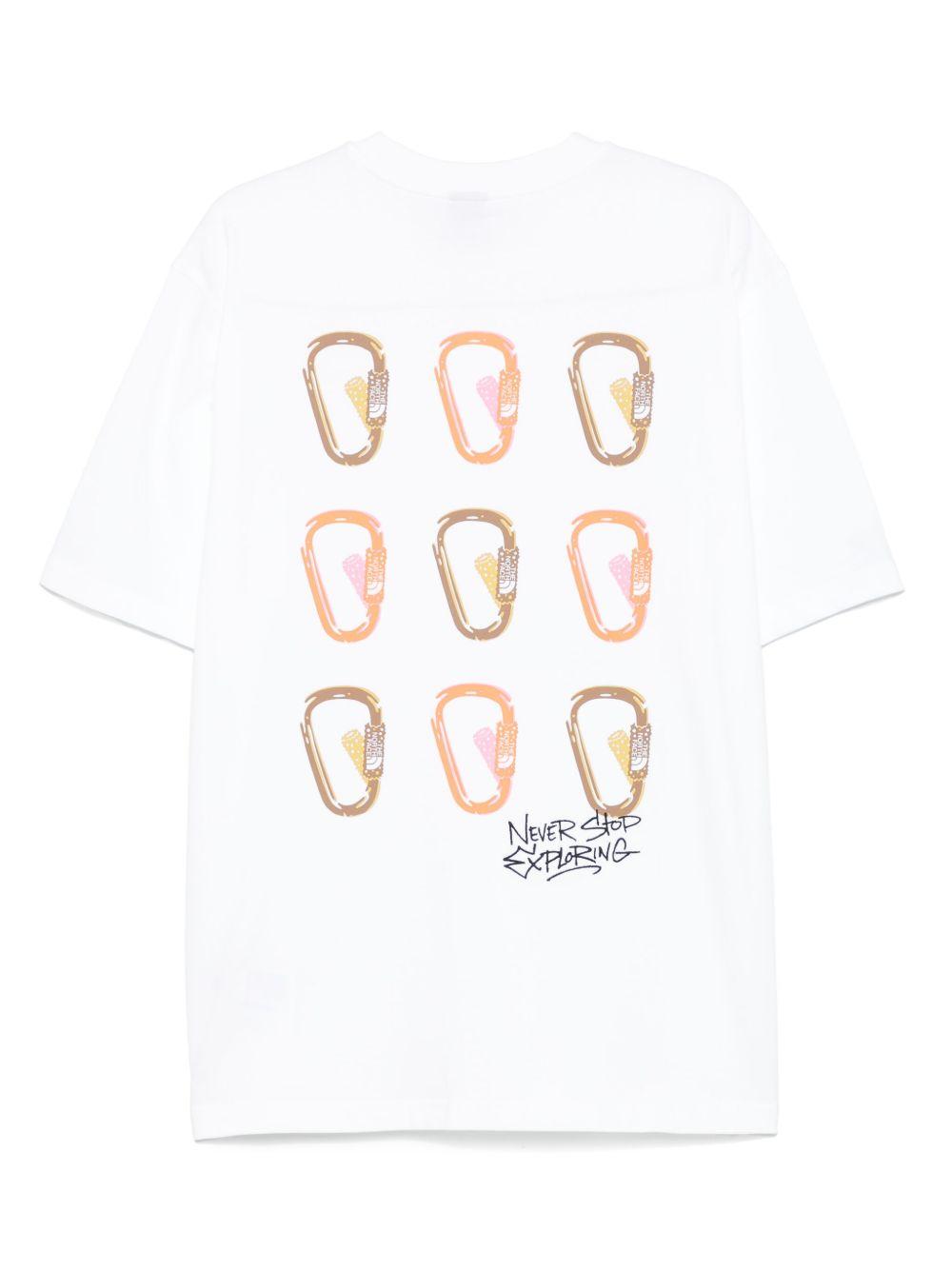 【THE NORTH FACE】 M'S NSE L/SR/TEE WHITE The North Face M S/S Simple Dome Tee TNF White T-shirts