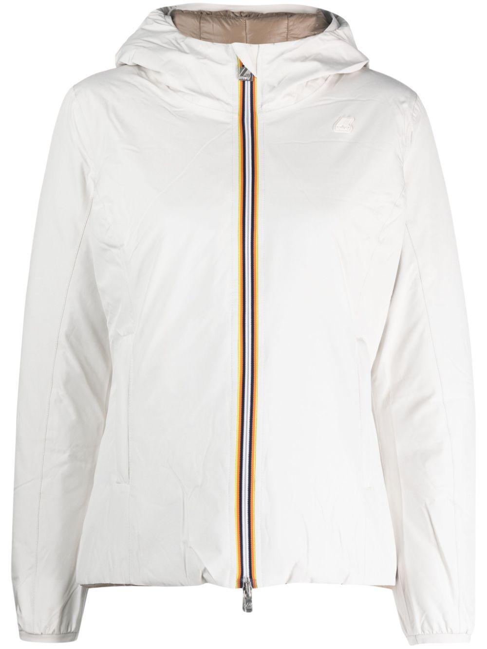 K-Way Lily Eco Stretch Thermo Double Jacket in White | Lyst