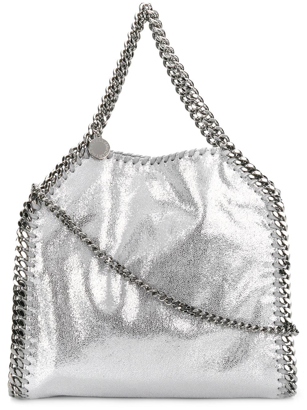Stella McCartney Synthetic Women's Silver Polyester Handbag in Metallic ...