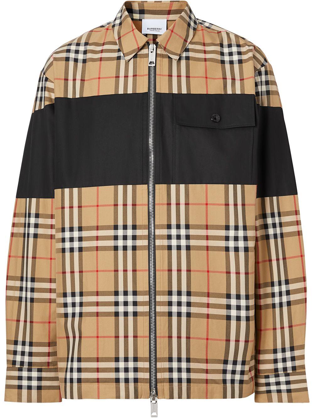 Burberry zipper jacket top