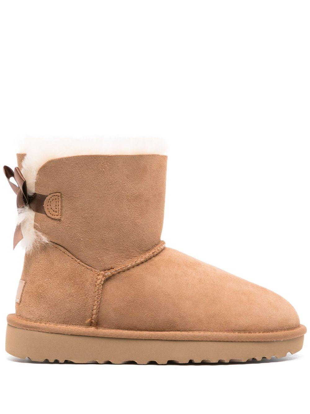 Brown ugg clearance boots with bows