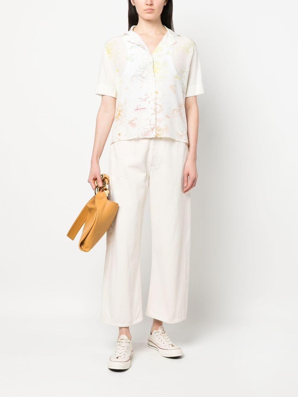 PS by Paul Smith Printed Cotton Shirt in Natural | Lyst