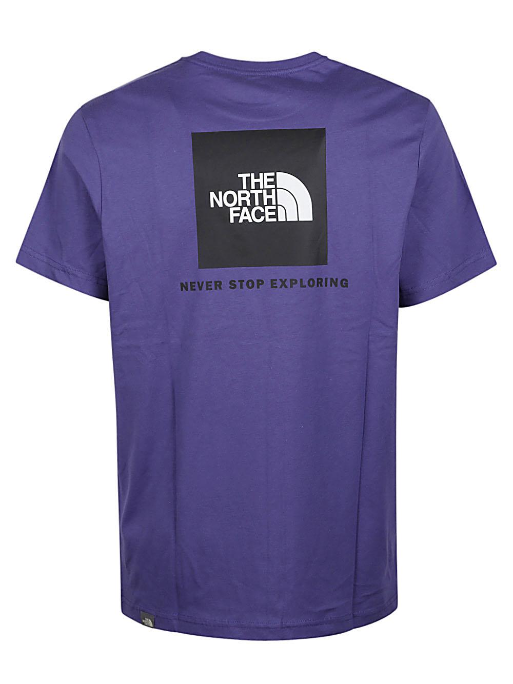 The North Face Logo Patch Crewneck T-shirt in Purple for Men
