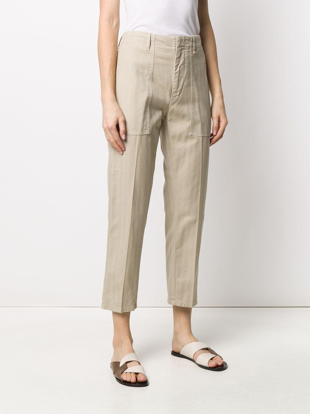 Dondup Tapered Cargo Trousers in Beige (Natural) - Save 17% - Lyst