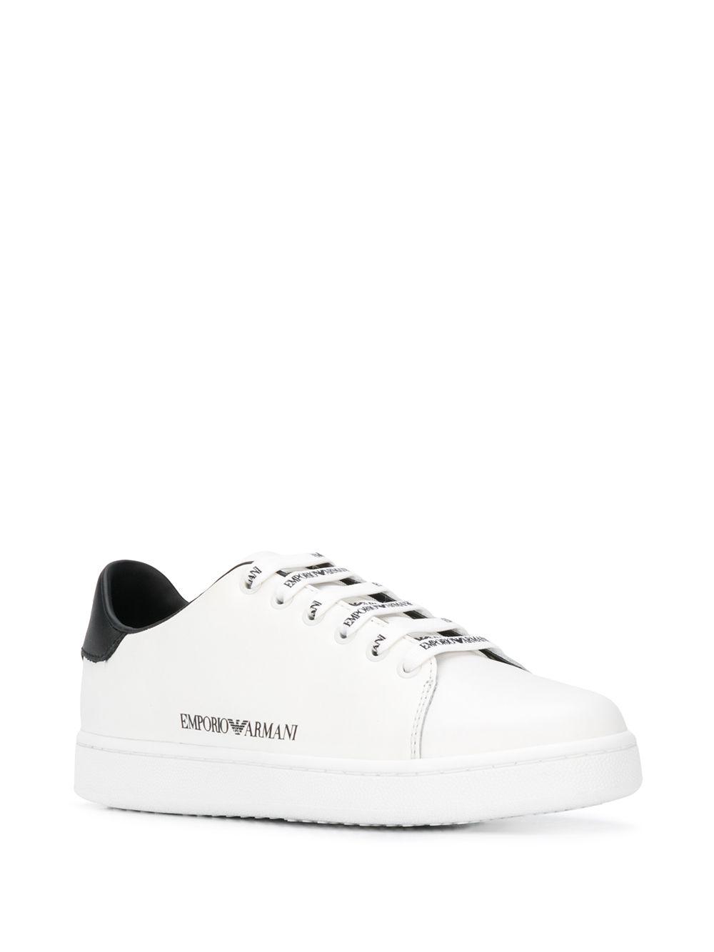 armani white trainers