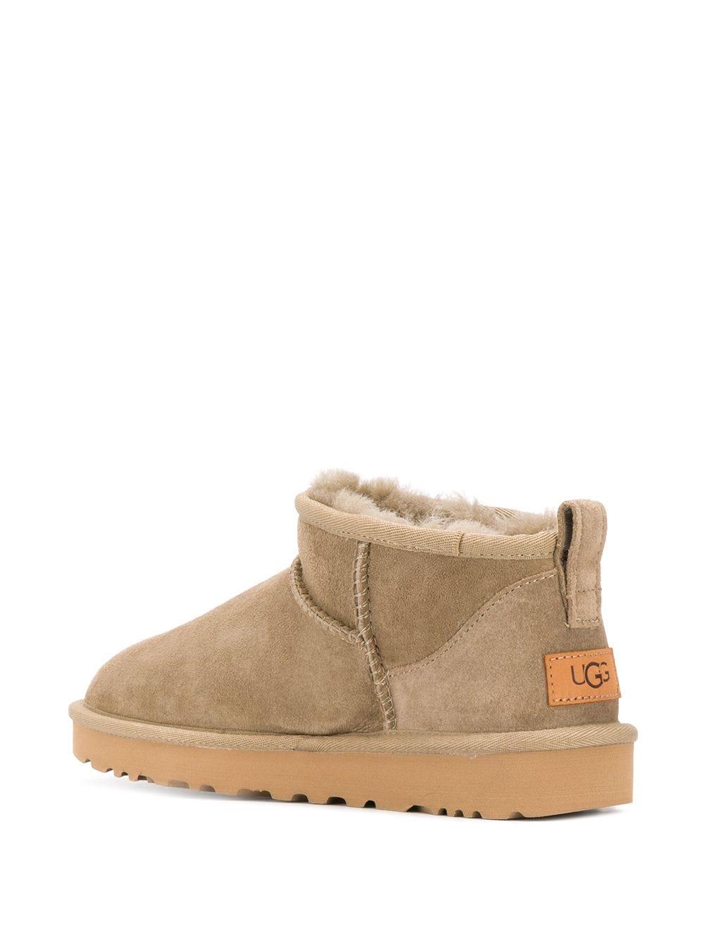 UGG Leather Classic Ultra Mini Boot Antilope in Beige (Natural) | Lyst