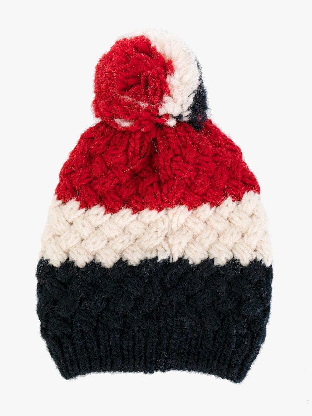 Jumbo Pompom Beanie Hat 