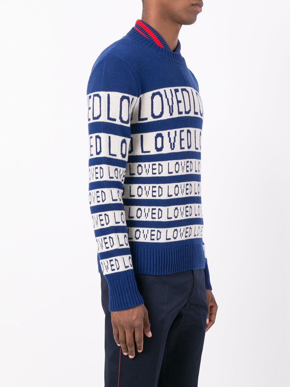 gucci blue jumper