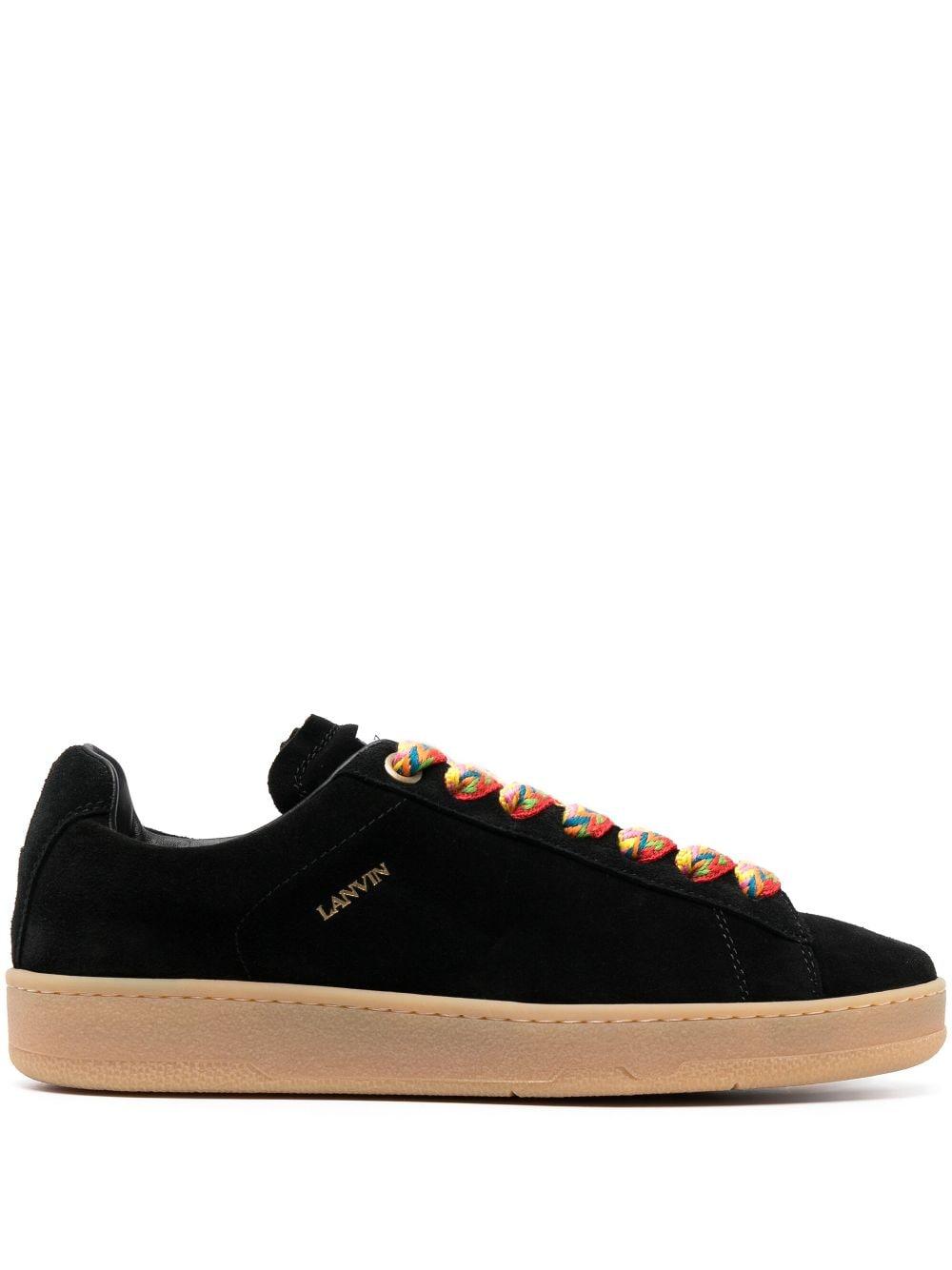 Lanvin Lite Curb Low Top Trainers in Black for Men