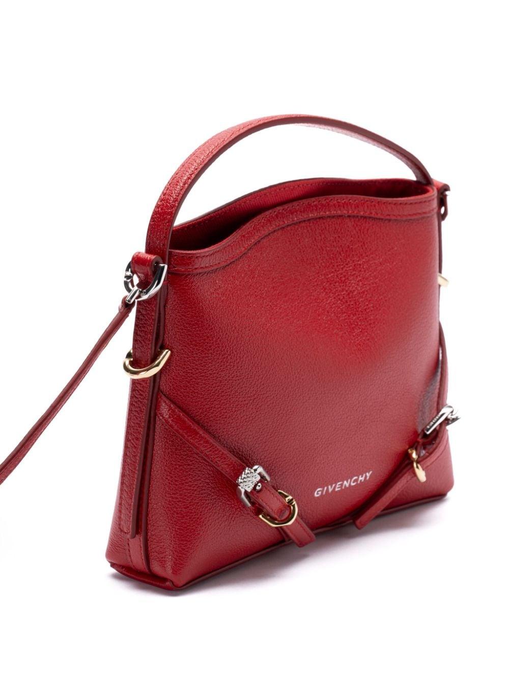 「Voyou」ナノトート レッド Nano Voyou bag in leather in - vermillon | Givenchy US
