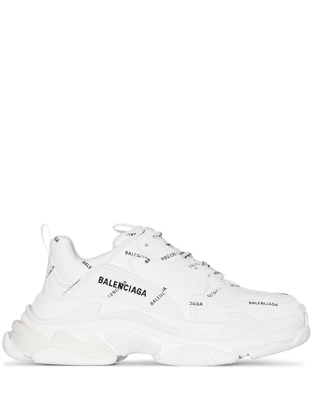 balenciaga triple s sneakers white