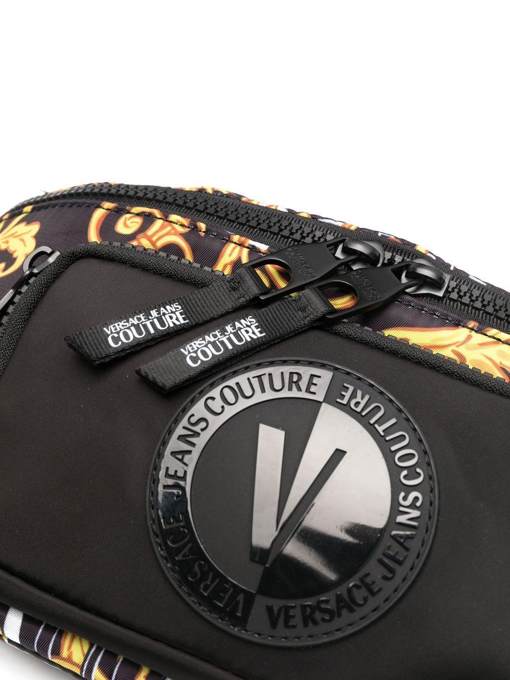 Versace Jeans Couture Baroque-print Belt Bag in Black for Men | Lyst