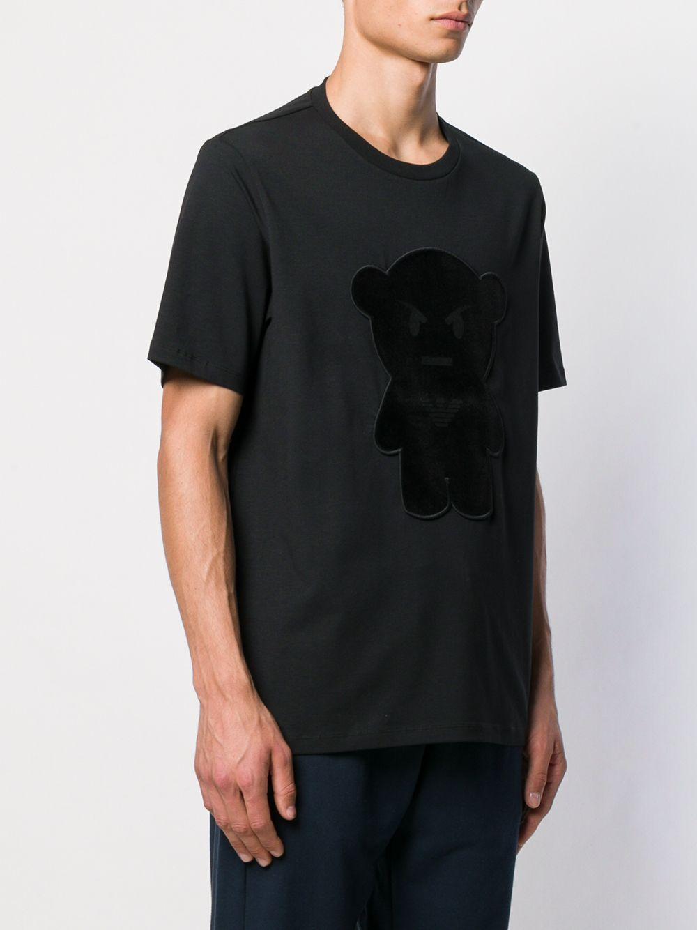musikkens liste smid væk Emporio Armani Manga Bear Cotton T-shirt in Black for Men | Lyst