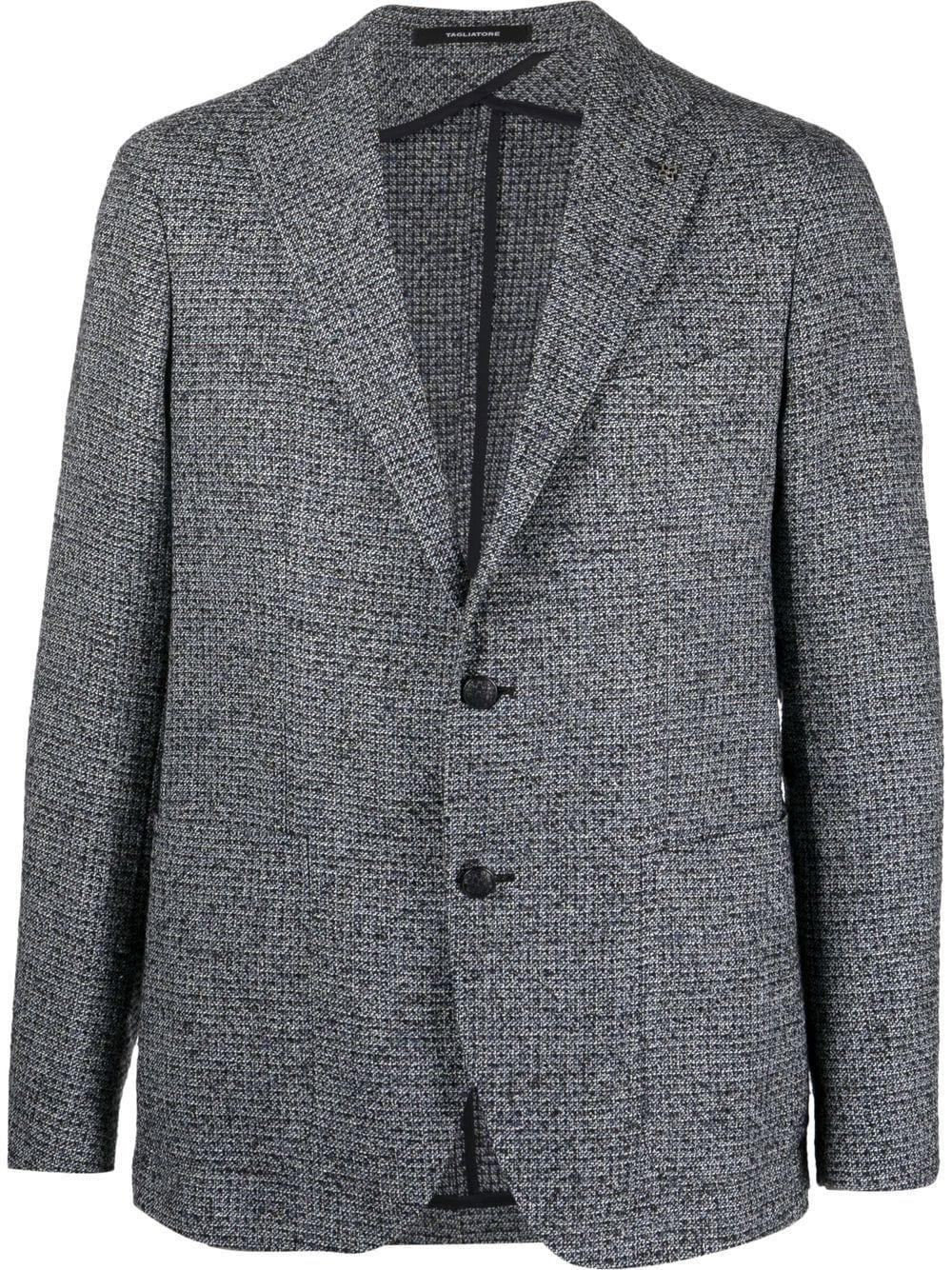 Save 36% Tagliatore Wool Glen Check Blazer in Grey for Men Grey Mens Jackets Tagliatore Jackets 