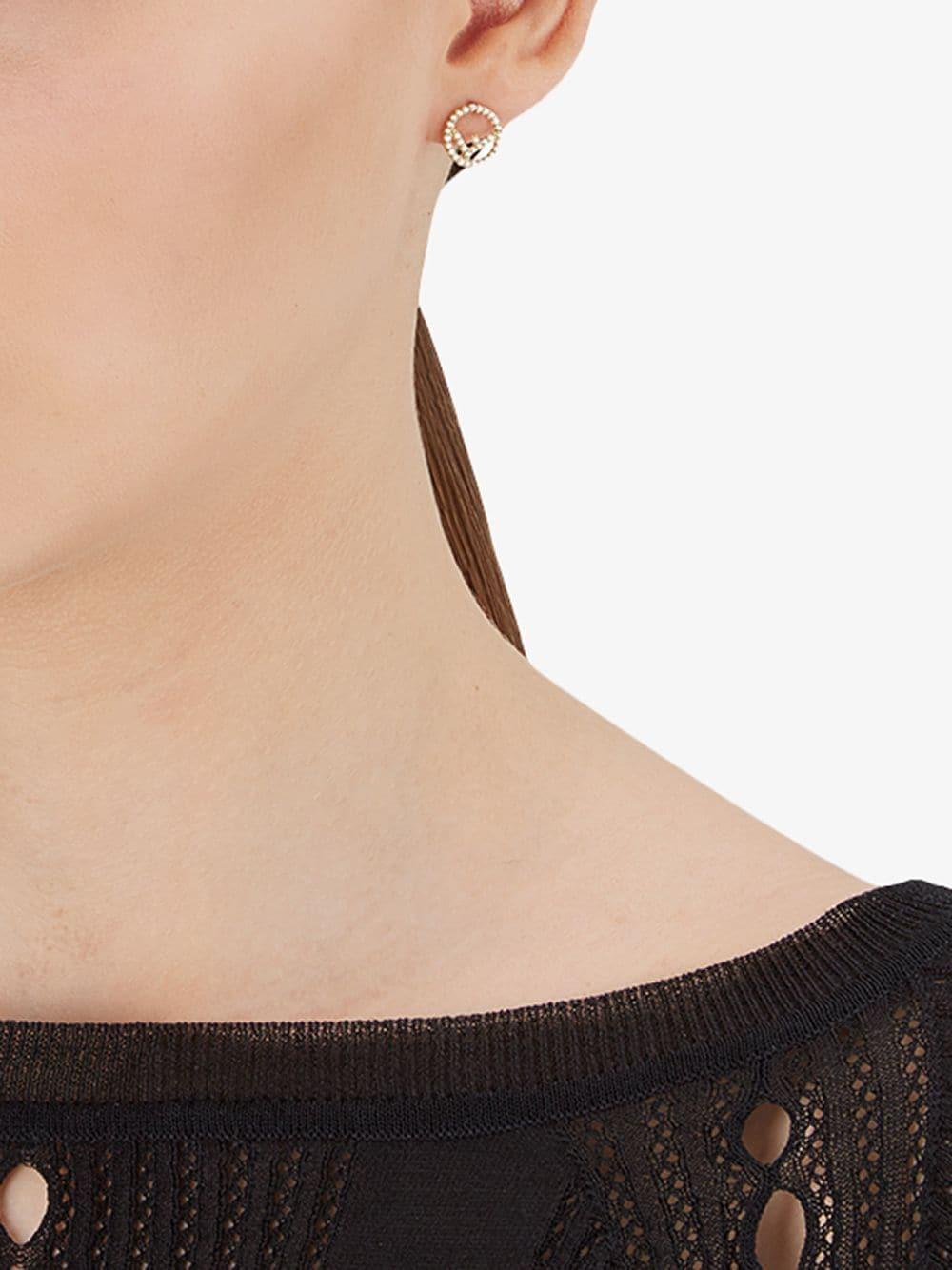 Fendi embellished cheap logo earrings