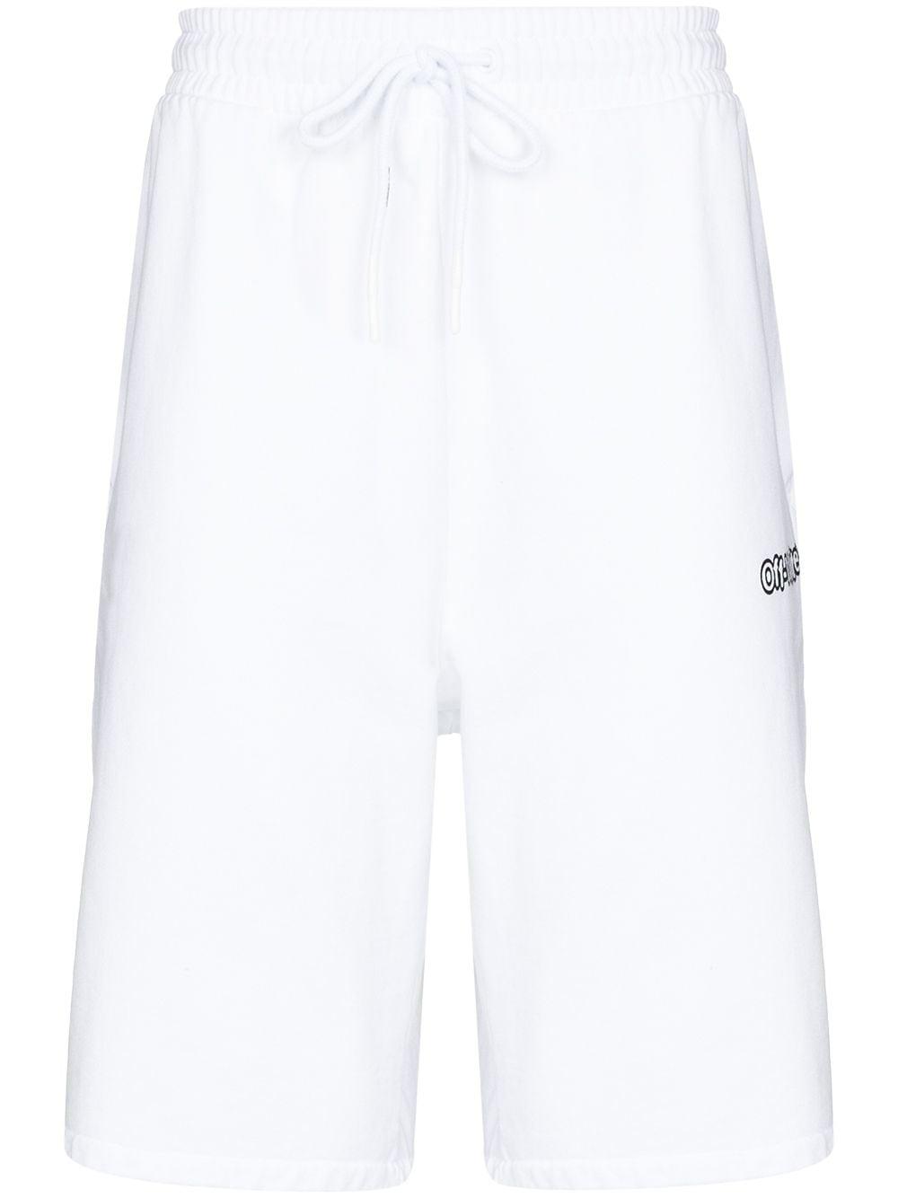 Off-White c/o Virgil Abloh Printed Sweatshorts in White for Men | Lyst