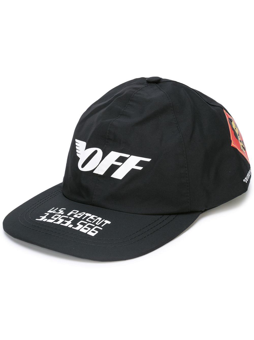 Off-White c/o Virgil Abloh Synthetic Wing Print Cap in Black 