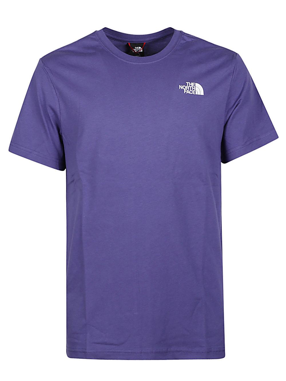 The North Face Logo Patch Crewneck T-shirt in Purple for Men