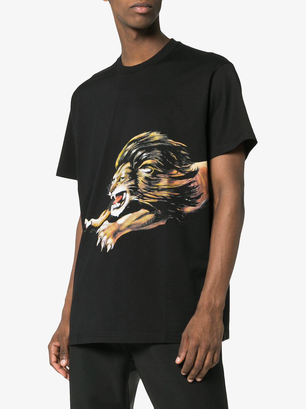 Givenchy Lion Print T-shirt in Black for Men | Lyst
