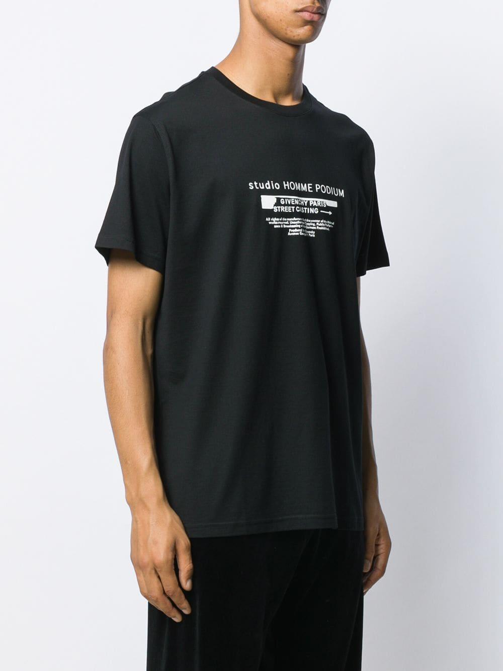 Givenchy Studio Homme Podium Printed T-shirt in Black for Men | Lyst