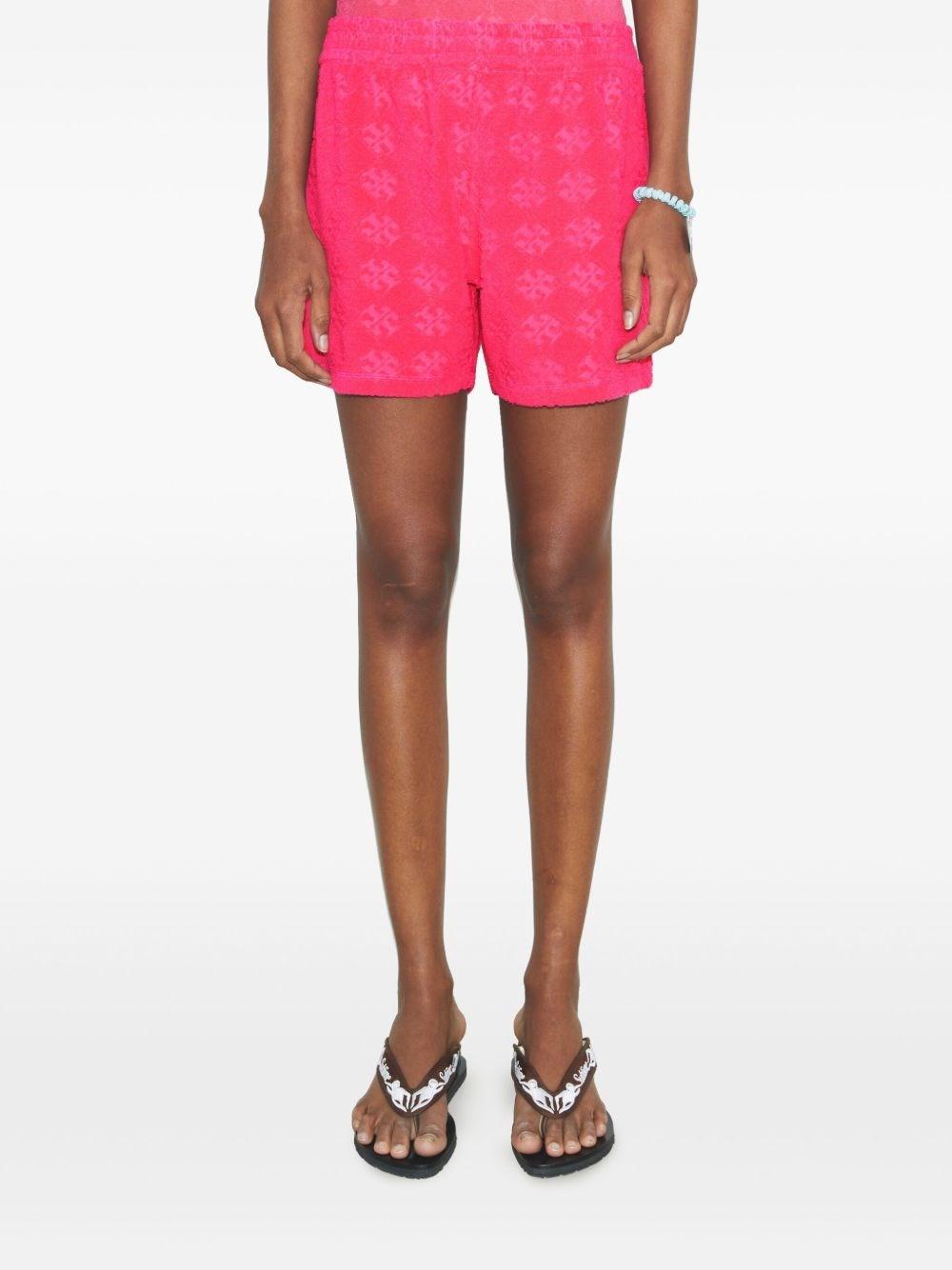 ショーツ TORY BURCH LOGO COTTON SHORTS Tory Burch Logo Cotton Shorts in Pink | Lyst UK