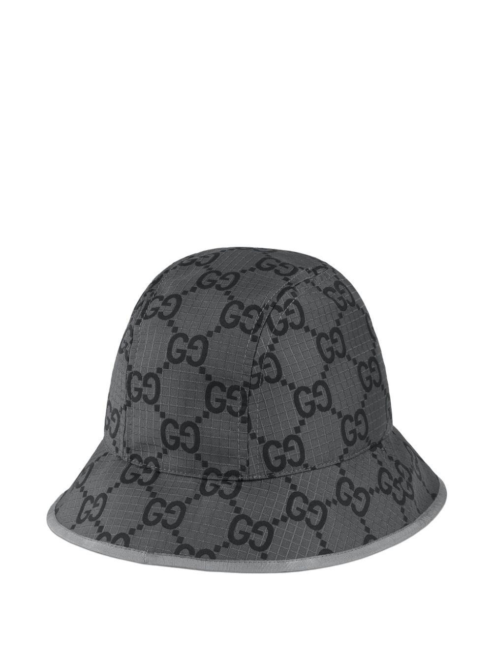 Gucci Gg Ripstop Bucket Hat in Gray for Men | Lyst