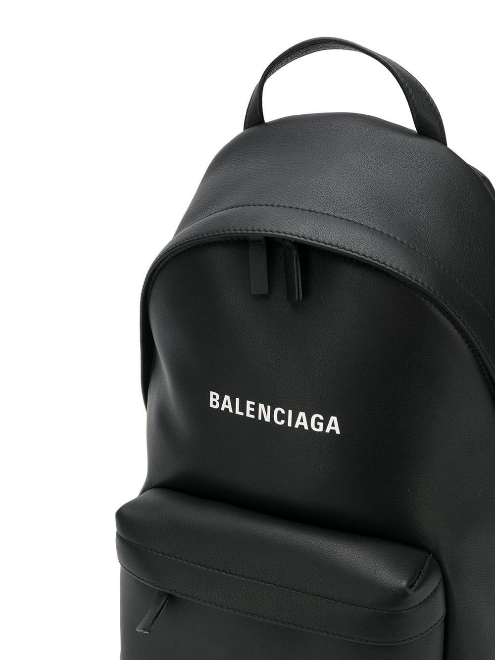 Balenciaga Everyday Backpack Small Leather Black/white | Lyst