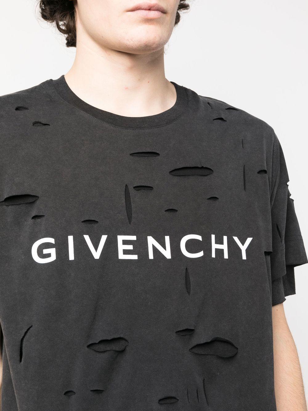 Givenchy 2 Layers Logo Cotton T-shirt in Black for Men | Lyst