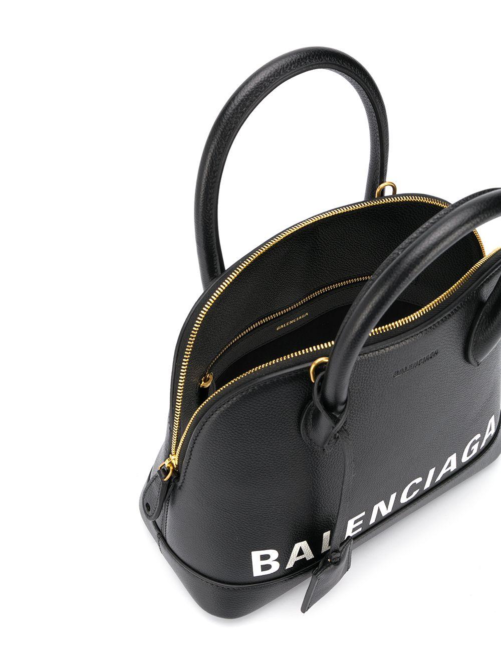 Balenciaga Logo Ville Camera Bag Leather Small Black 2163811