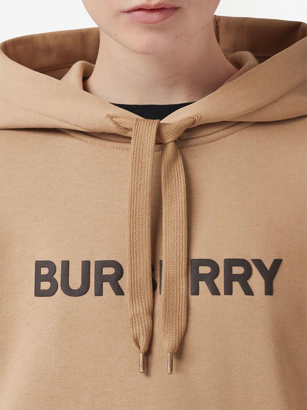 Burberry logo print top cotton oversized sweatshirt
