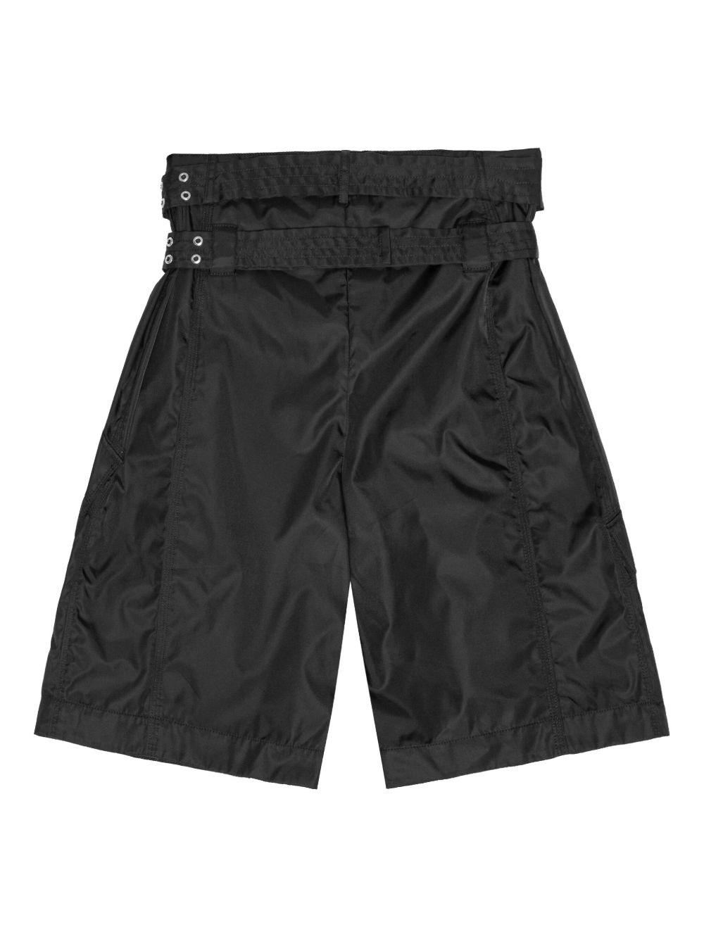 【関税＆送料込み】Ganni Nylon Shorts Black Black Duchesse Nylon Shorts | GANNI US