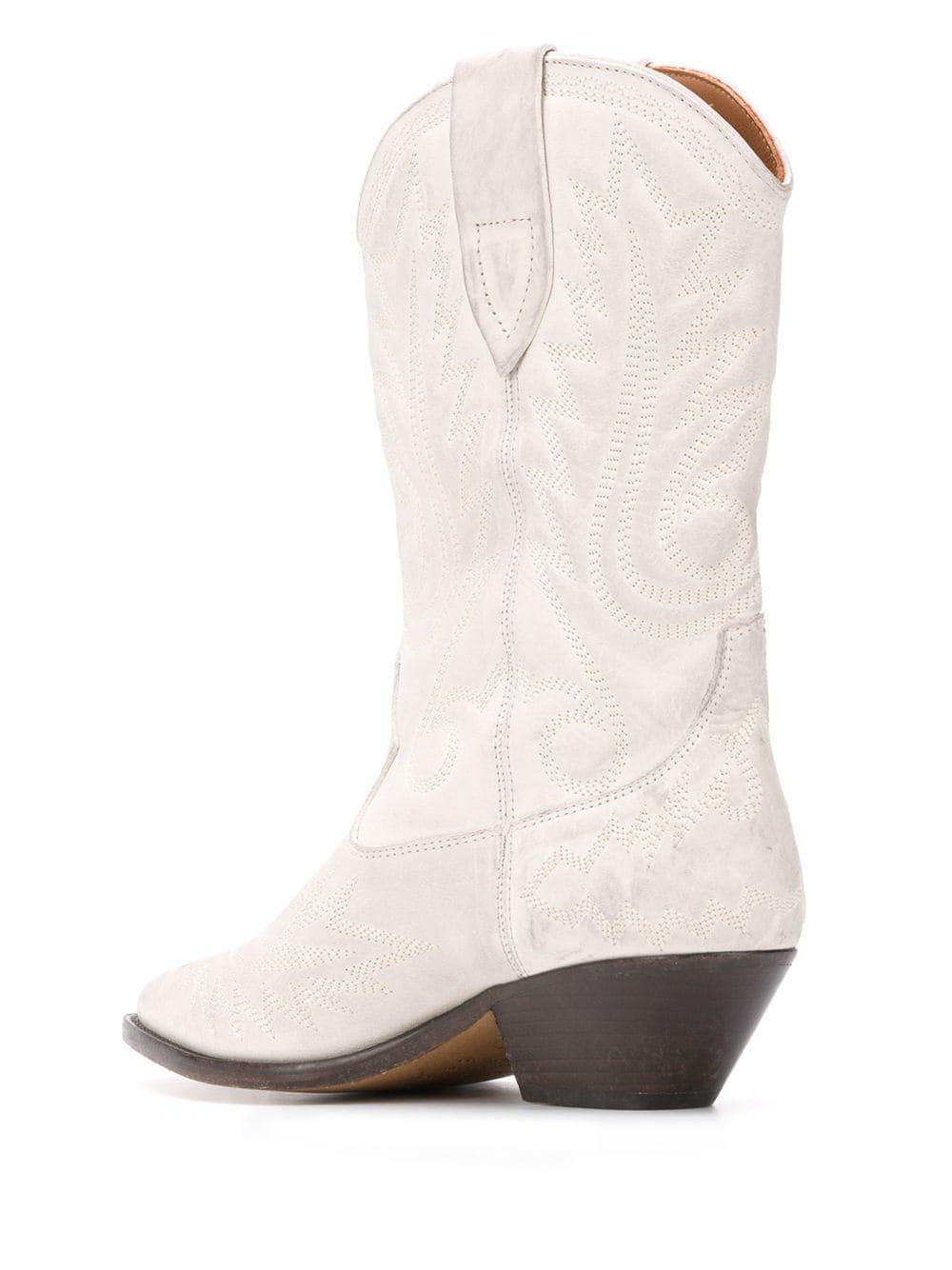 isabel marant white cowboy boots