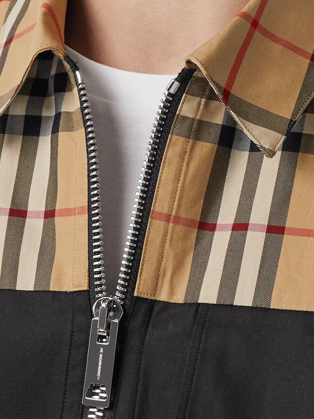 Burberry Cotton Stripe Detail Zip-fastening Jacket for Men | Lyst