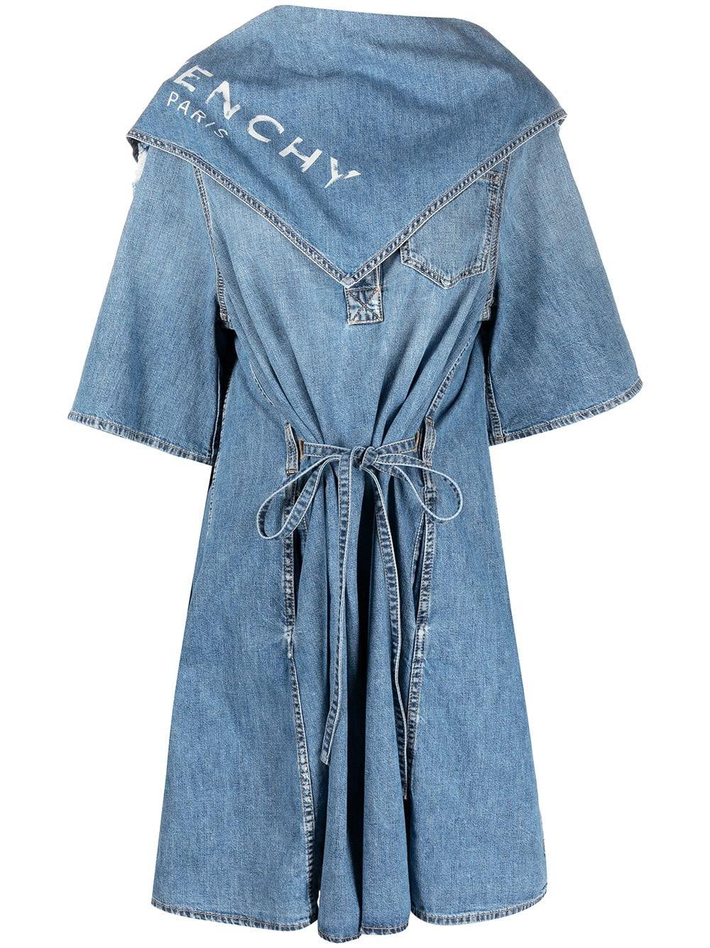Givenchy Denim Dresses Clear Blue 