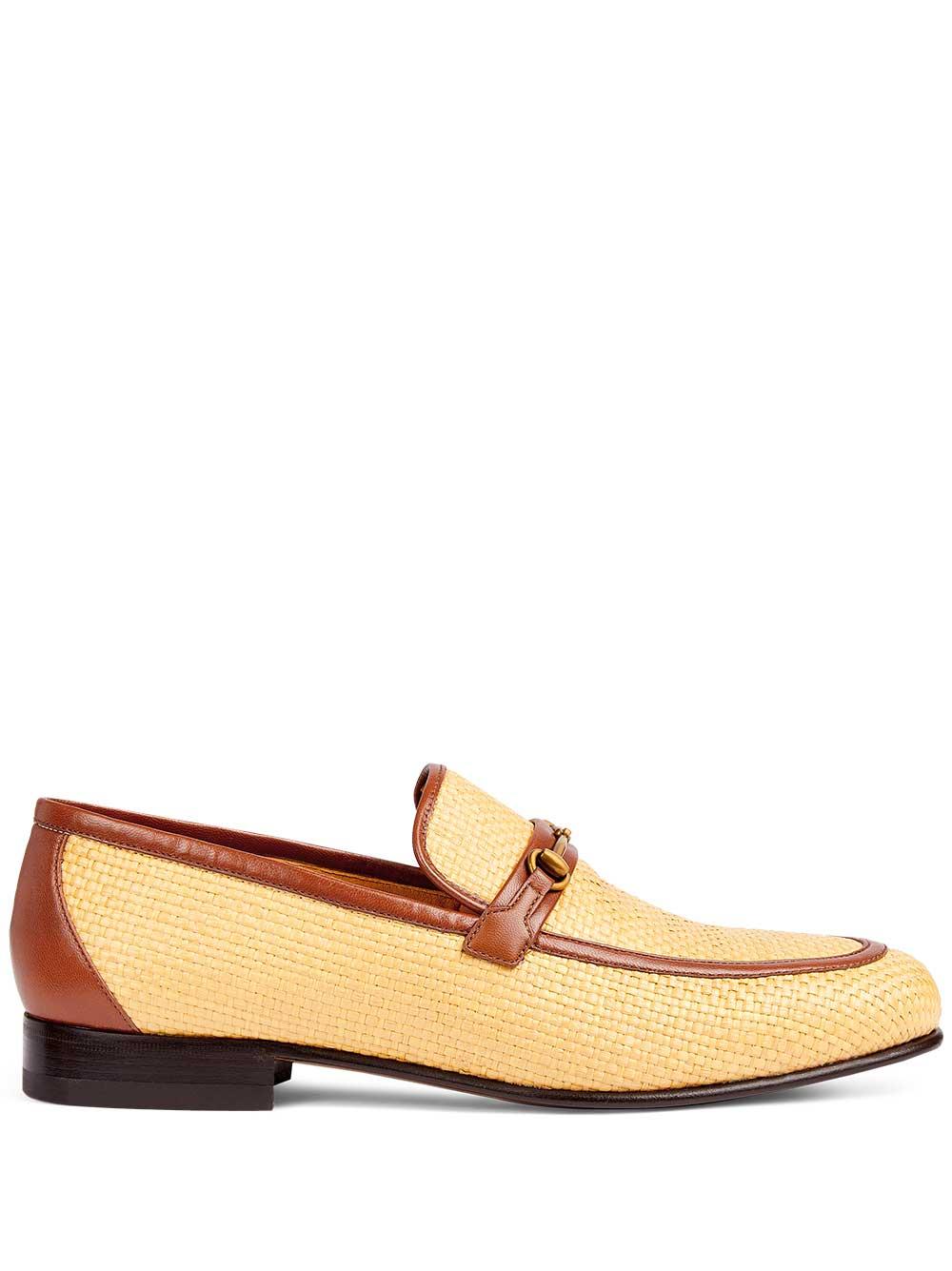 Gucci Straw Loafers in Natural for Men | Lyst