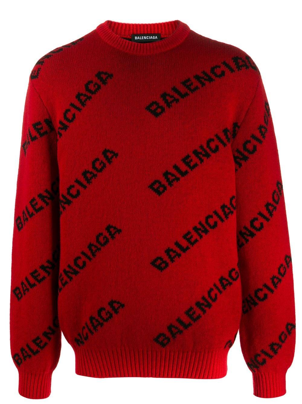 balenciaga red sweater