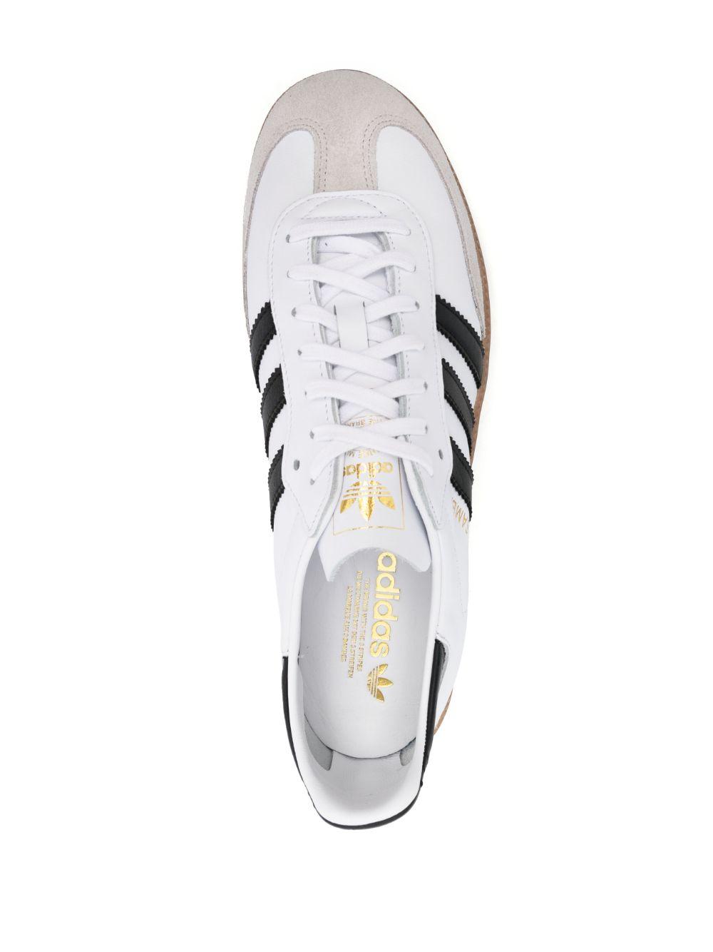adidas Samba Lace-up Leather Sneakers in White for Men | Lyst